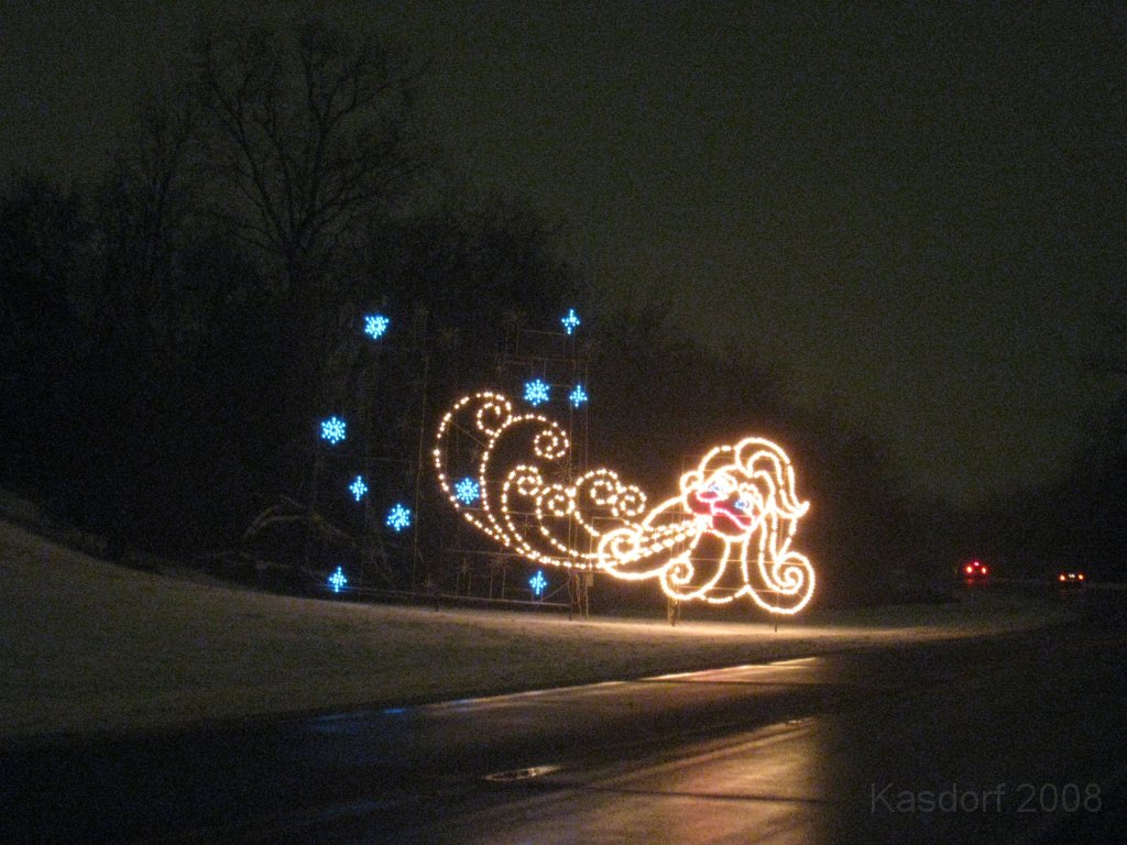 Christmas Lights Hines Drive 2008 047.jpg - The 2008 Wayne County Hines Drive Christmas Light Display. 4.5 miles of Christmas Light Displays and lots of animation!
